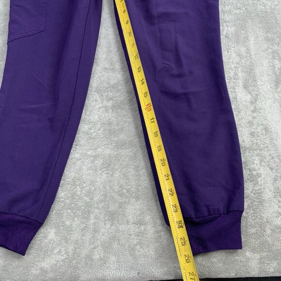 Figs Scrub Pants Womens XS Petite Zamora Jogger Workwear Digital Grape RN Nurse - Picture 5 of 13